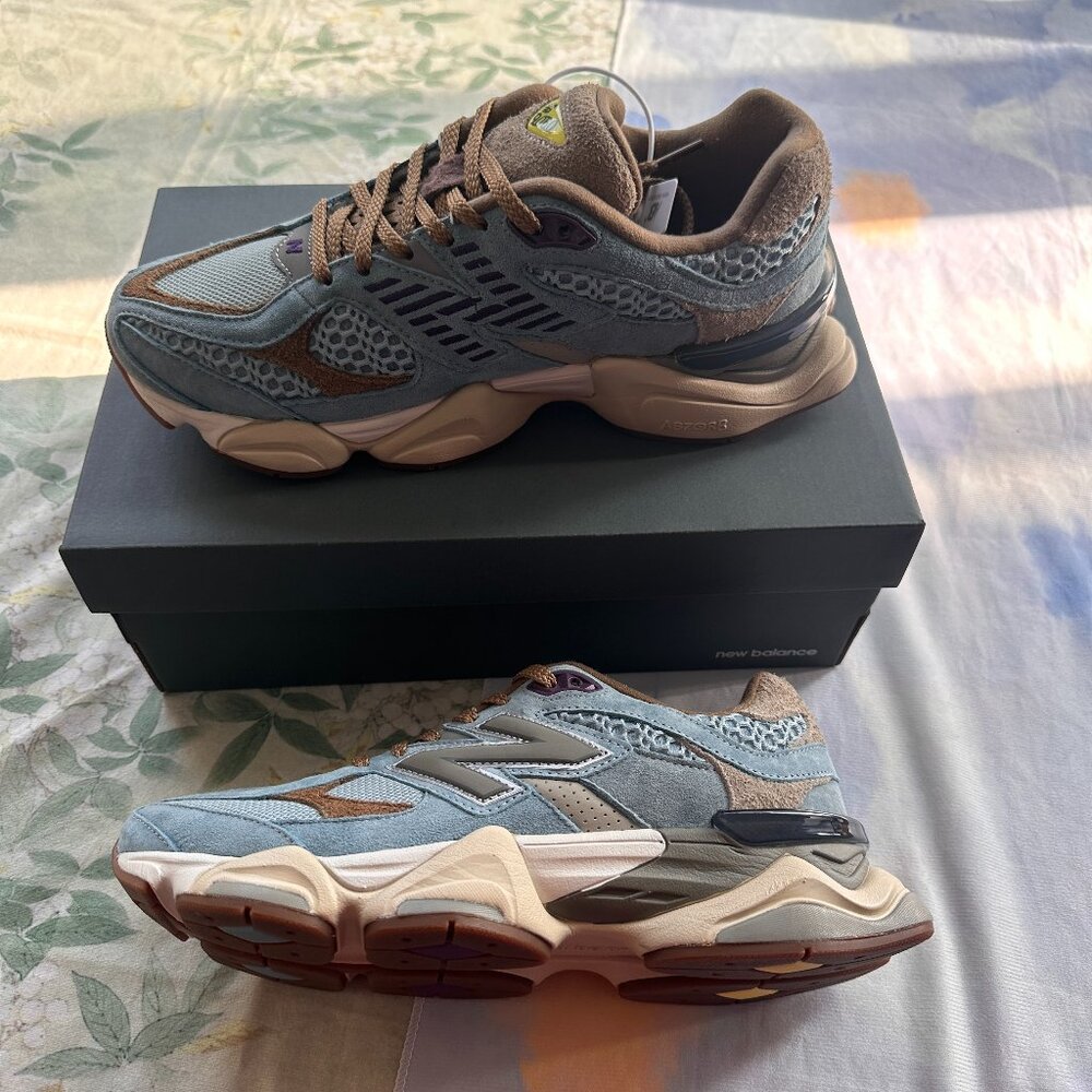 New Balance 9060 X Bodega Collaboration Casual Shoes, Blue.